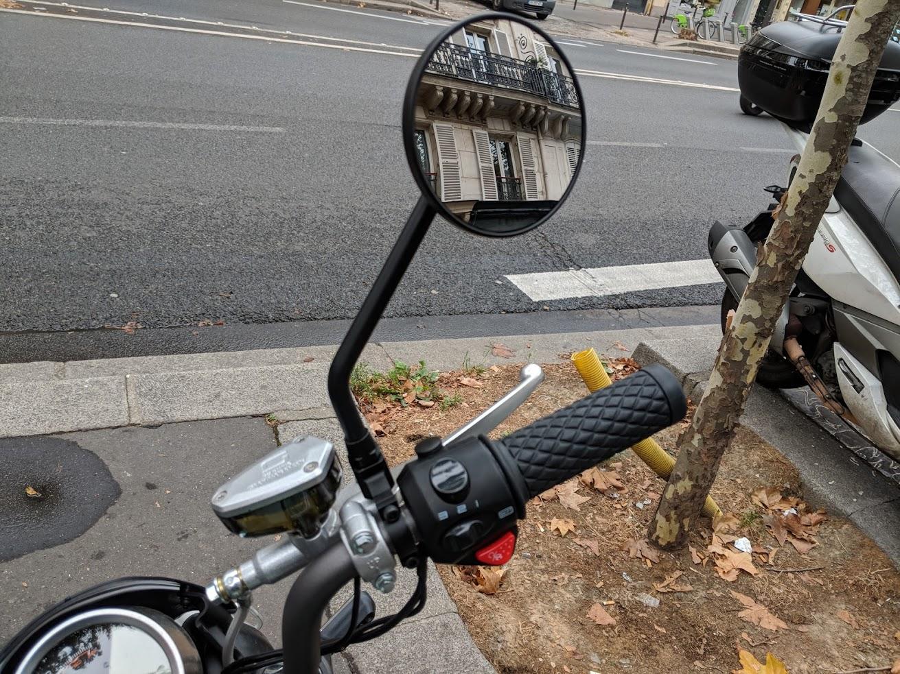 Dilwe rétroviseur de moto Rétroviseur d'extrémité de guidon de