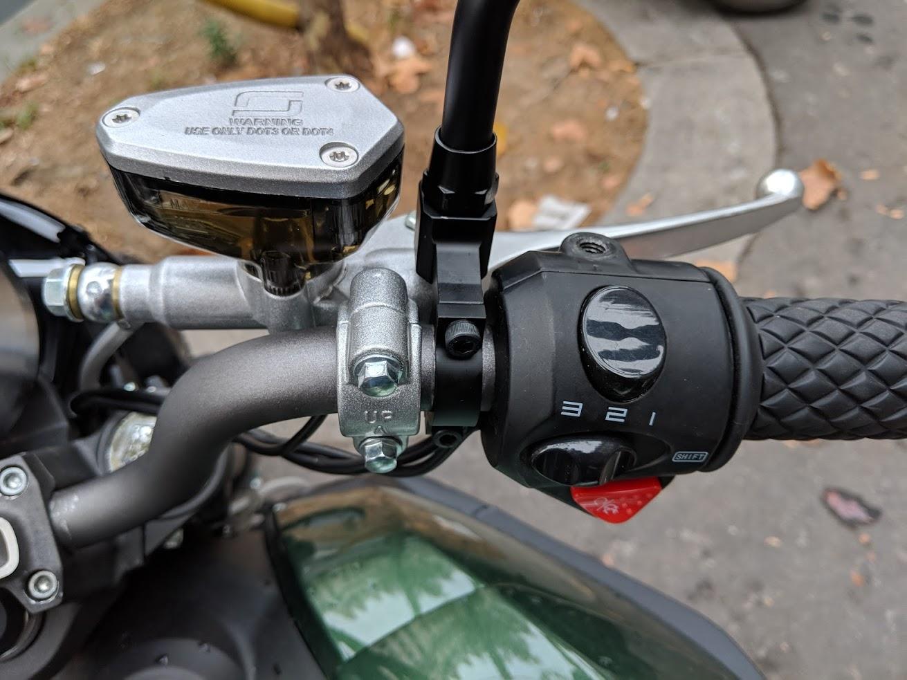 Vélo électrique moto modifié rétroviseur rétro poignée rétroviseur